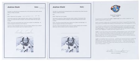 Lot #314 Apollo 7: Apollo 7 in-flight log book annotated by entire mission crew - Image 7