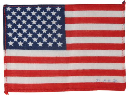 Lot #50 Dave Scottâ€™s Apollo 15 Lunar Orbit and South Pole Flown Flag: From the South Pole to the Moon - Image 1
