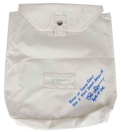 Lot #51 Dave Scottâ??s Apollo 15 Lunar Orbit Flown Beta Cloth Bag: 