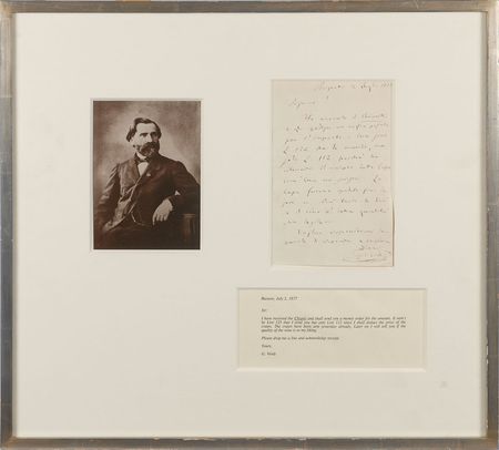 Lot #560 Giuseppe Verdi: Verdi confirms an order of chianti - Image 1