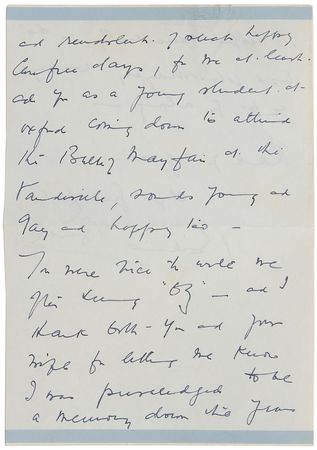 Lot #776 Wizard of Oz: Billie Burke: ?You were nice to write me after seeing ?Oz?? - Image 2