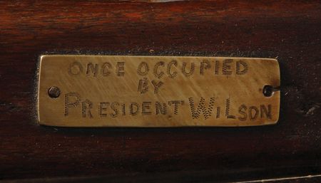 Lot #108 Woodrow Wilson: President Wilson?s reserved church pew from 1913?1914 - Image 4