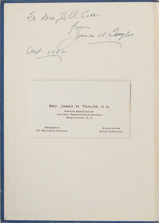 Lot #108 Woodrow Wilson: President Wilson?s reserved church pew from 1913?1914 - Image 6