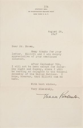 Lot #137 Eleanor Roosevelt Typed Letters Signed - Image 2