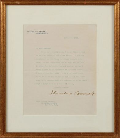 Lot #103 Theodore Roosevelt Typed Letter Signed - Image 2