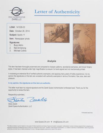 Lot #316 Apollo 11: Fully signed day-after-splashdown newspaper - Image 4