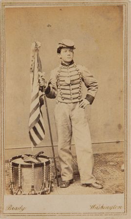 Lot #281 Robert Hendershot: The ?Drummer Boy of the Rappahannock,? as captured by Brady - Image 1