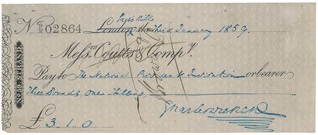 Lot #514. Charles Dickens Check