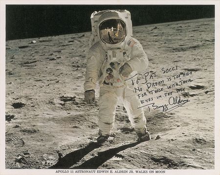 Lot #327 Buzz Aldrin Signed Photographs - Image 1