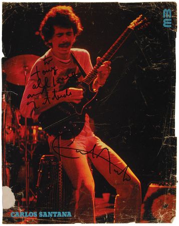 Lot #650 Santana Signed Photographs - Image 1