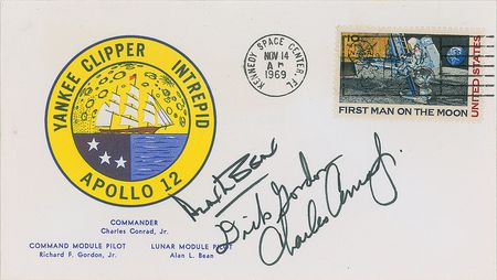 Lot #318 Apollo 12: Rare ?Type 3? Yankee Clipper insurance cover from Bean?s collection - Image 1