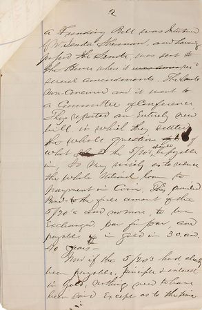 Lot #267 Thaddeus Stevens Handwritten Letter Signed - Image 2