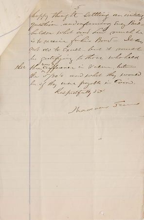 Lot #267 Thaddeus Stevens Handwritten Letter Signed - Image 5