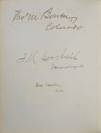 Lot #99 William McKinley and the 1884 Congress: Impressive compilation including McKinley, Harrison, and over 300 fellow congressmen - Image 1