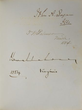Lot #99 William McKinley and the 1884 Congress: Impressive compilation including McKinley, Harrison, and over 300 fellow congressmen - Image 3