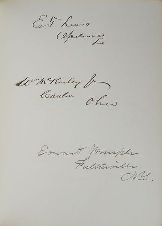 Lot #99 William McKinley and the 1884 Congress: Impressive compilation including McKinley, Harrison, and over 300 fellow congressmen - Image 5