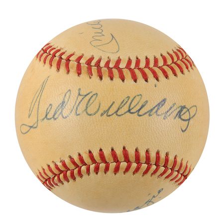 Lot #812 Mantle, DiMaggio, and Williams Baseball - Image 2