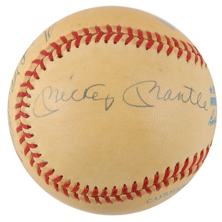 Lot #812 Mantle, DiMaggio, and Williams Baseball - Image 3