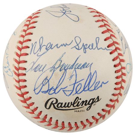 Lot #797 Baseball Hall of Famers Baseball - Image 2