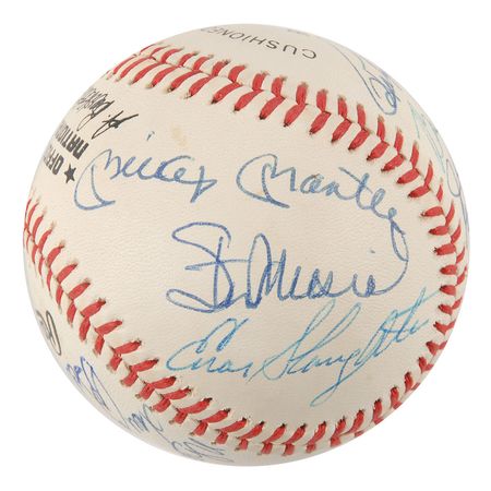 Lot #797 Baseball Hall of Famers Baseball - Image 3