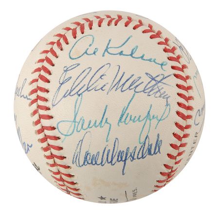Lot #797 Baseball Hall of Famers Baseball - Image 4