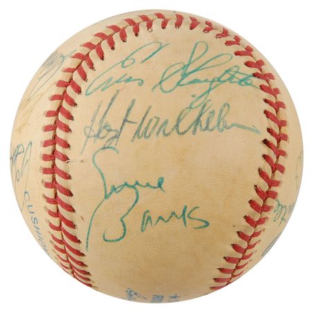 Lot #798 Baseball Hall of Famers Baseball - Image 2