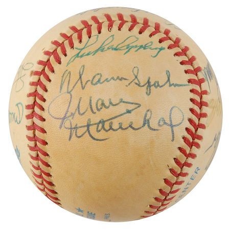 Lot #798 Baseball Hall of Famers Baseball - Image 4