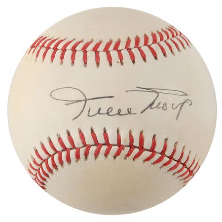 Lot #811 Mantle, DiMaggio, and Mays Baseballs - Image 2