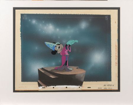 Lot #425 Mickey Mouse production cel and production background from Fantasia: Amazing Fantasia production artwork of the Sorcerer?s Apprentice - Image 2