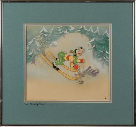 Lot #437 Goofy production cel from The Art of Skiing Production Cel - Image 2