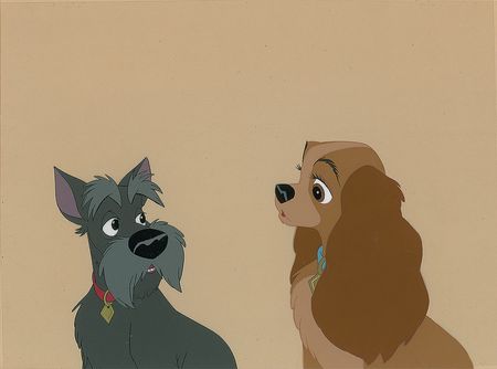Lot #460 Lady and Jock production cels from Lady and the Tramp Production Cels - Image 1