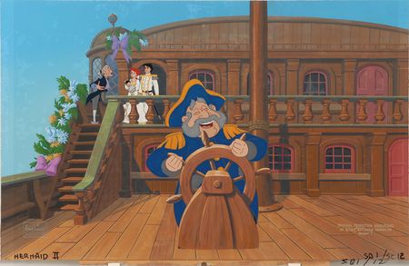 Lot #481 Ariel and Prince Eric keymaster background set-up from The Little Mermaid II Keymaster Background Set-Up - Image 1