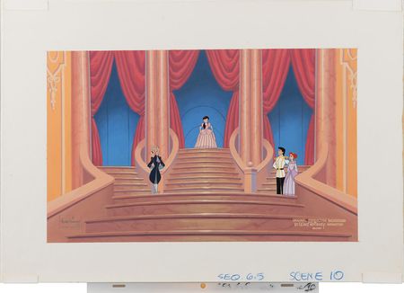 Lot #482 Ariel and Prince Eric keymaster background set-up from The Little Mermaid II Keymaster Background Set-Up - Image 2