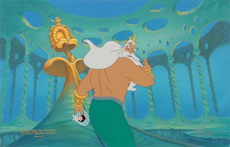 Lot #486 King Triton keymaster background set-up from The Little Mermaid II Keymaster Background Set-Up - Image 1