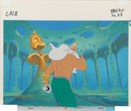 Lot #486 King Triton keymaster background set-up from The Little Mermaid II Keymaster Background Set-Up - Image 2