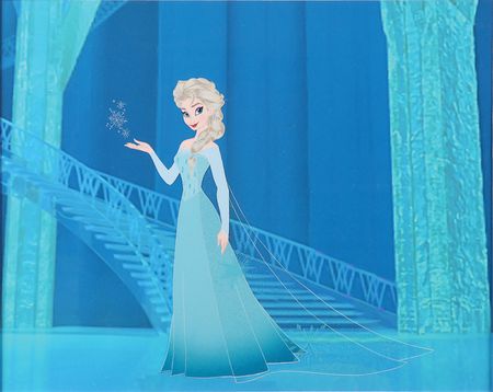 Lot #496 Princess Elsa limited edition cel from Frozen Limited Edition Cel - Image 1