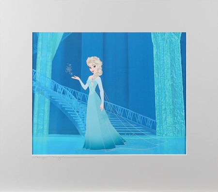 Lot #496 Princess Elsa limited edition cel from Frozen Limited Edition Cel - Image 2