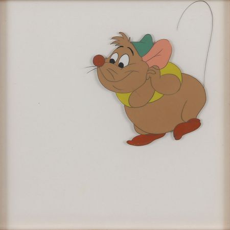 Lot #448 Gus and Jaq production cels from Cinderella Production Cels - Image 1