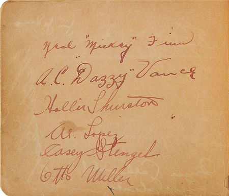 Lot #782 Baseball Hall of Famers: Ruth, Gehrig, Johnson, and More: Remarkable 1932 autograph book featuring over 50 Hall of Famersâ€”Ruth, Gehrig, Johnson, Wagner, Foxx, Ott, and more - Image 16