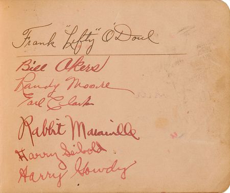 Lot #782 Baseball Hall of Famers: Ruth, Gehrig, Johnson, and More: Remarkable 1932 autograph book featuring over 50 Hall of Famersâ€”Ruth, Gehrig, Johnson, Wagner, Foxx, Ott, and more - Image 18