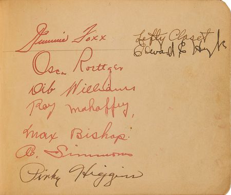 Lot #782 Baseball Hall of Famers: Ruth, Gehrig, Johnson, and More: Remarkable 1932 autograph book featuring over 50 Hall of Famersâ€”Ruth, Gehrig, Johnson, Wagner, Foxx, Ott, and more - Image 15