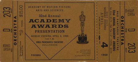 Lot #687 Academy Awards Tickets Tickets - Image 1