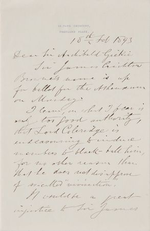 Lot #27 Joseph Lister: “An insult to biological