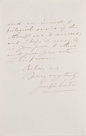 Lot #27 Joseph Lister: ?An insult to biological science? - Image 2