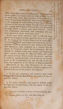 Lot #85 James Buchanan: Buchanan?s personal annotated copy of Constitutional Law - Image 2