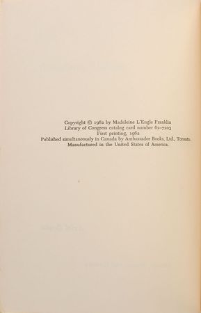 Lot #522 Madeleine L'Engle: Rare first edition of A Wrinkle in Time - Image 4