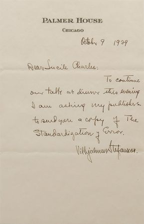 Lot #240 Vilhjalmur Stefansson - Image 1