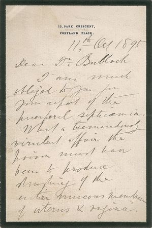 Lot #28 Joseph Lister: “What a tremendously