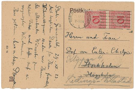 Lot #4 Max Planck: To a fellow Nobel laureate