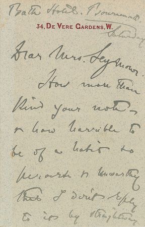 Lot #519 Henry James Handwritten Letter Signed - Image 1